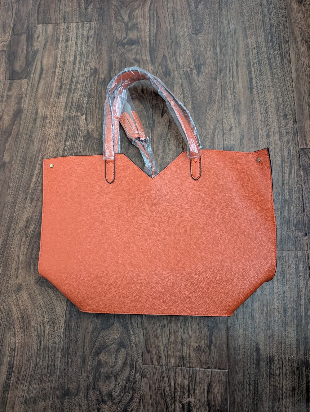 Neiman Marcus Orange Structured Tote Bag - Women's Carryall NEW